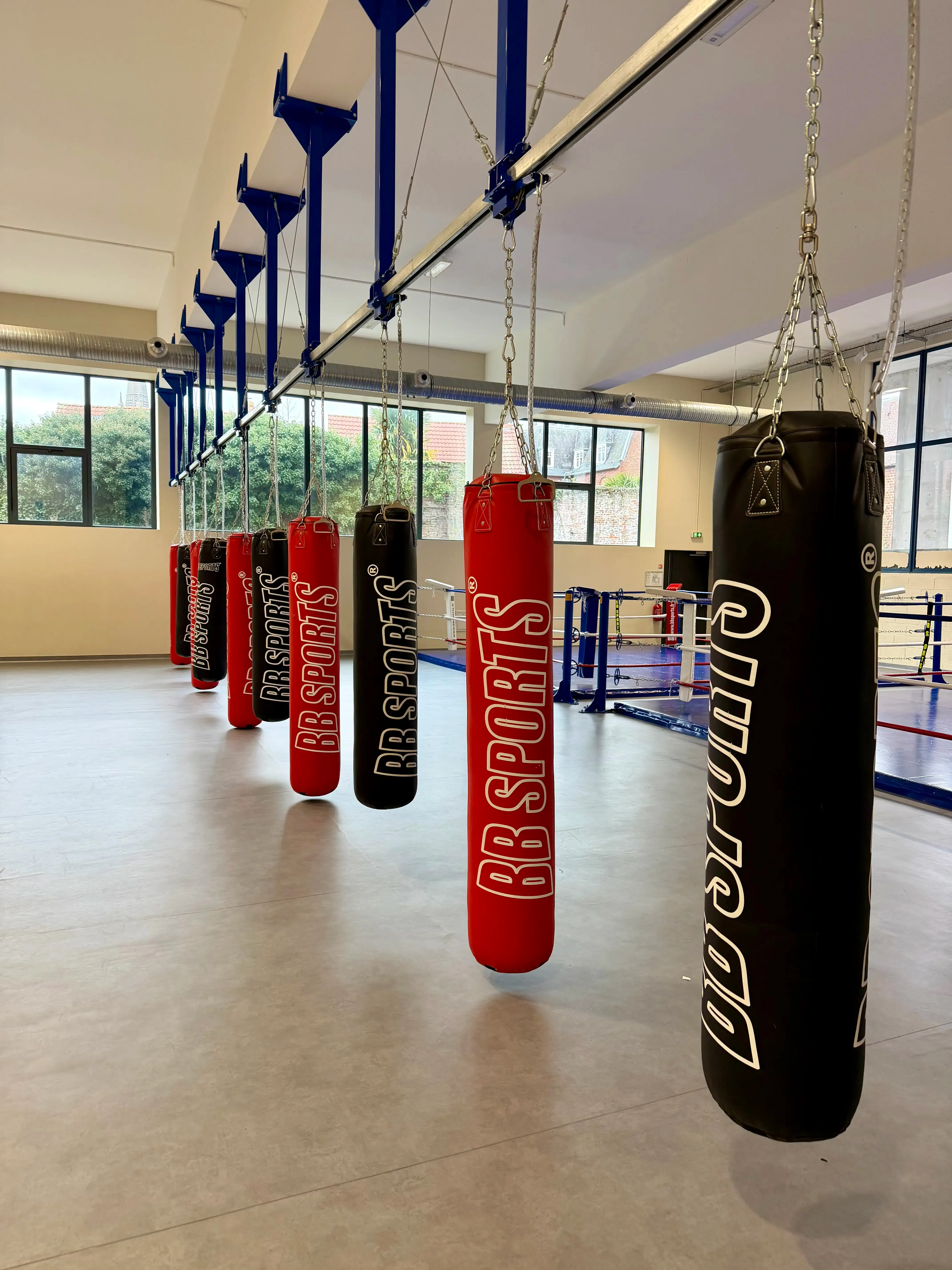 Groupe d'aidants lors d'une séance de boxe La Main Copine